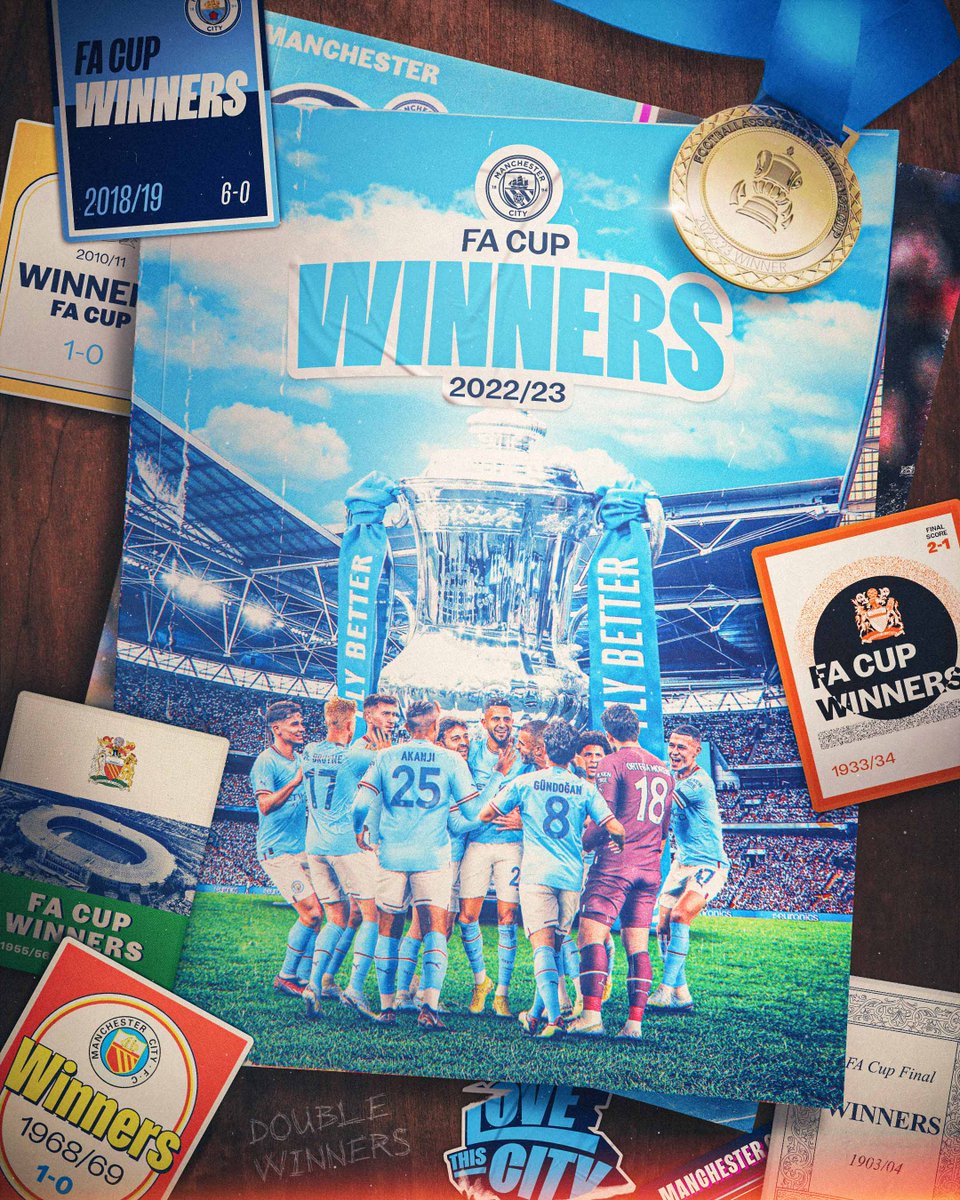 ManCityES's tweet photo. ¡SOMOS CAMPEONES DE LA FA CUP! ¡MANCHESTER ES BLUE! https://t.co/Bw0jN9glN0
