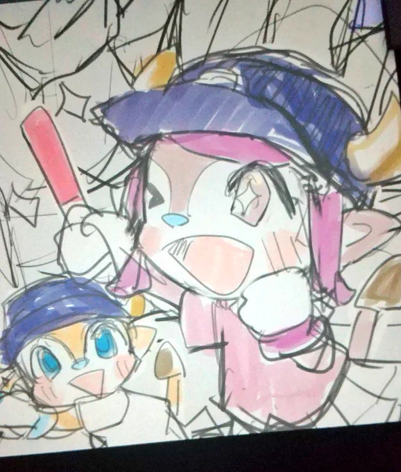 最近ハマりコンテンツの絵をかきはじめました