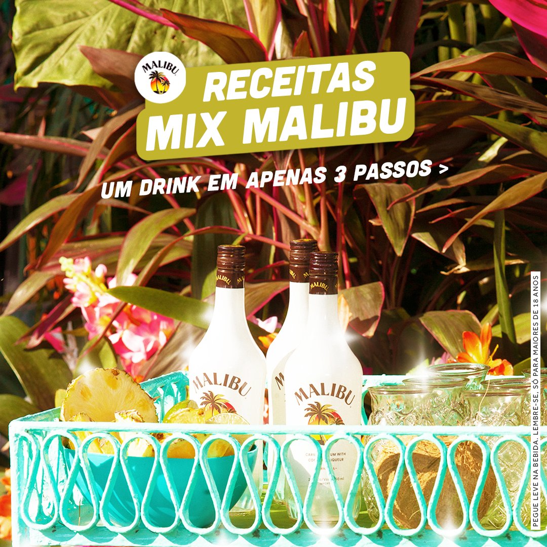 malibu_br's tweet photo. Qual o seu Mix Malibu para o momento com a galera? 

Tonic, Splash ou Ginger? 

Pegue leve na bebida. Lembre-se, apenas para maiores de 18 anos.

#Malibu #MixMalibu #MalibuRum #VerãoOAnoTodo https://t.co/gYhjGis4Ng
