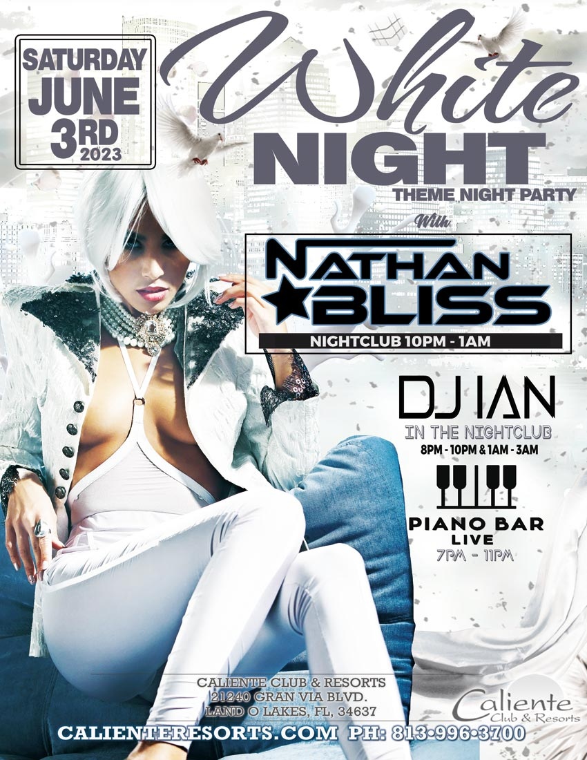 sdcmedia's tweet photo. Shine bright in your best white for a classy & sassy night together 🤍
▶️ Join @calienteclub via https://t.co/SPHyJBnkBr tonight ♦️
#CalienteResorts #SDC #lifestyle #swinginglifestyle https://t.co/dEKsOQQer9