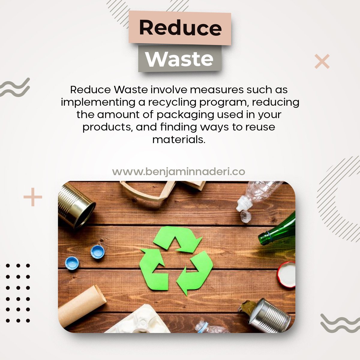 BenjaminNaderi1's tweet photo. Go sustainable globally! Benjamin Naderi advises on recycling, packaging minimization, and material reuse to cut costs and reduce environmental impact in your international business.

You can visit our website at
https://t.co/KiYA6UlMOm

 #WasteReduction #SustainableBusiness https://t.co/DHlBR3BKGI