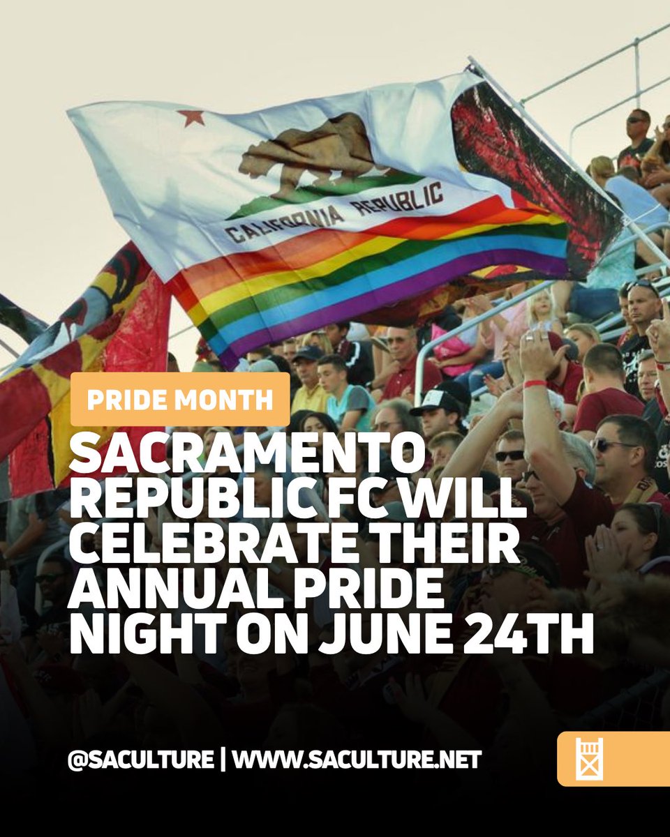 Sacramento Republic FC will celebrate their annual Pride Night during their June 24th match against San Antonio FC. The Republic have already release new Pride Merch designed by a Trevor Project artist and portions of the merch sales will be donated to The Trevor Project.