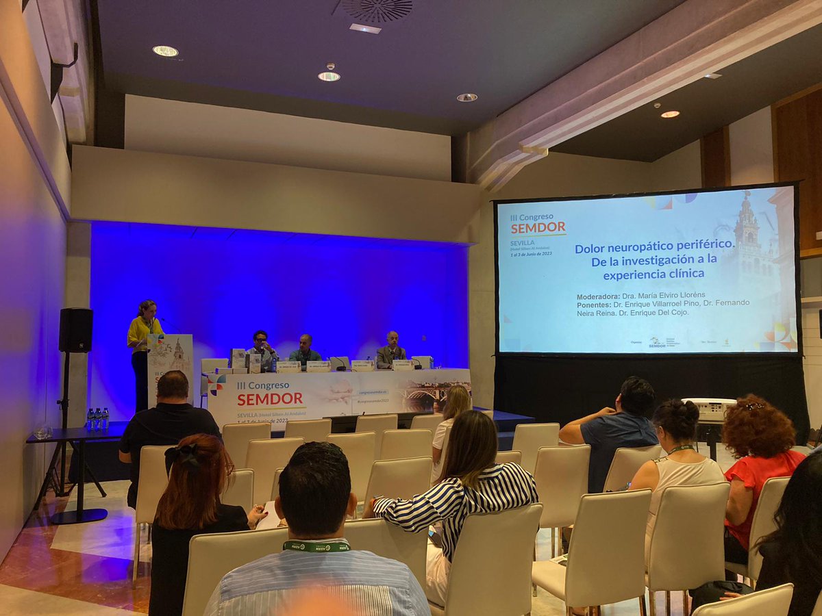 ElviroMaria's tweet photo. La mesa de #dolorneuropatico del #congresosemdor2023 llena de profesionales interesados en conocer la eficacia y seguridad del parche cutáneo de #capsaicina (#Qutenza) para ayudar a aliviar el #dolor de sus pacientes. Ponencias del Dr. Neira,  Villaroel y @KikeCojo https://t.co/MDIMhvIUKS