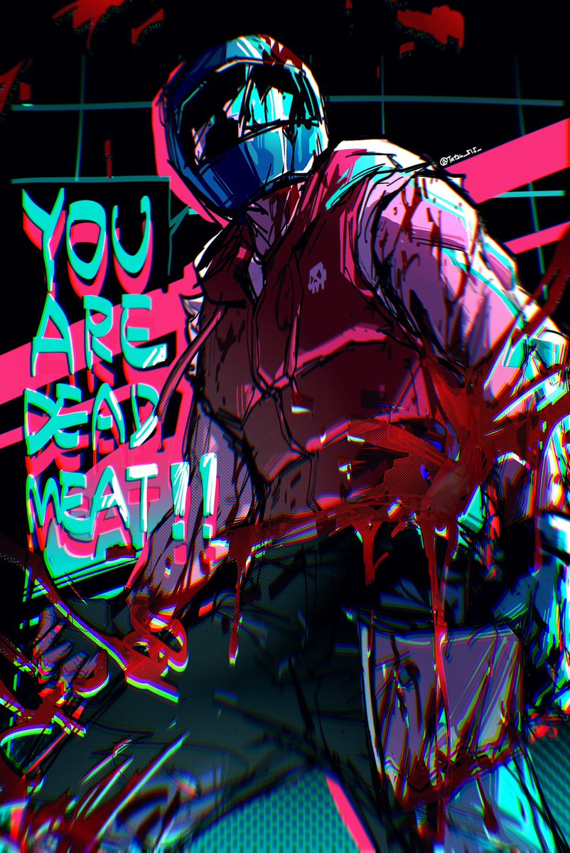 #hotlinemiami 
Yes my name is dead meat