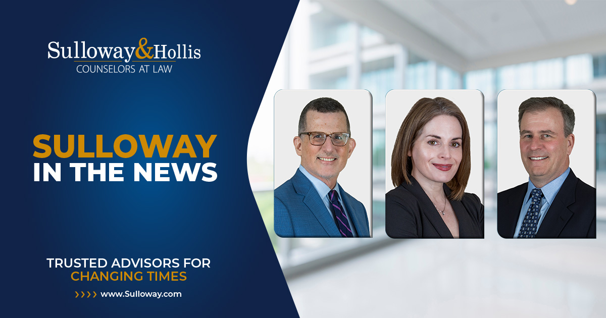 Sulloway &amp; Hollis is pleased to announce that William L. Boesch, Jessica H. Park and John G. O’Neill have joined the firm. They join the firm's Insurance and Reinsurance Practice Group and be based in our Boston Office.
sulloway.com/news-events/ir…
#TeamSulloway #InsuranceLaw