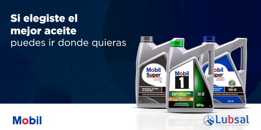 Lubsal1's tweet photo. Porque tu vehículo siempre merece lo mejor.

#Lubsal #Mobil #Iquique #Lubricantes https://t.co/bwOkGHZWlc