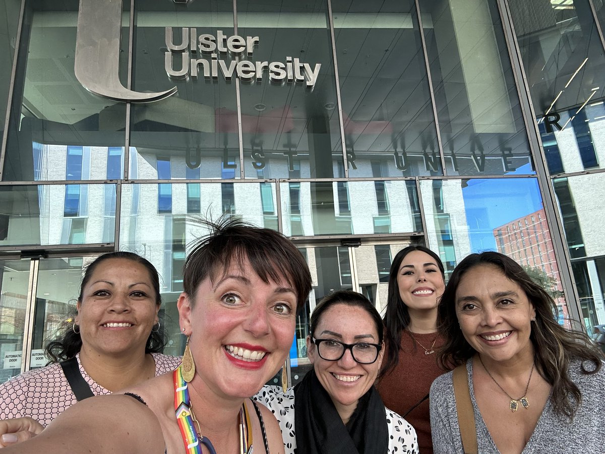 Lovely to get to show our Mexican collaborators around <a href="/UlsterUni/">Ulster University</a> #belfast campus! Even got a guided tour from Steven the security man- thank you! So good to see Belfast in the sun. <a href="/GCRF/">Global Challenges Research Fund (GCRF)</a> <a href="/DanielaSPaz/">Daniela Paz</a>