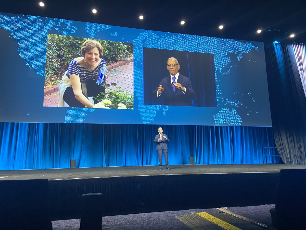 ⁦@ASCOPres⁩ delivers outstanding presidential address ⁦@ASCO⁩ with so many messages re healthcare and life, especially the role of gratitude and support in our lives #asco2023