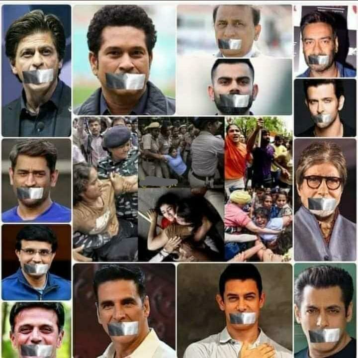 Pin drop silence by these 'so-called' nationalists.

India gave them everything, but they won't support India.
What a shameful creations!!!

#IndianCelebrities #FakeNationalists