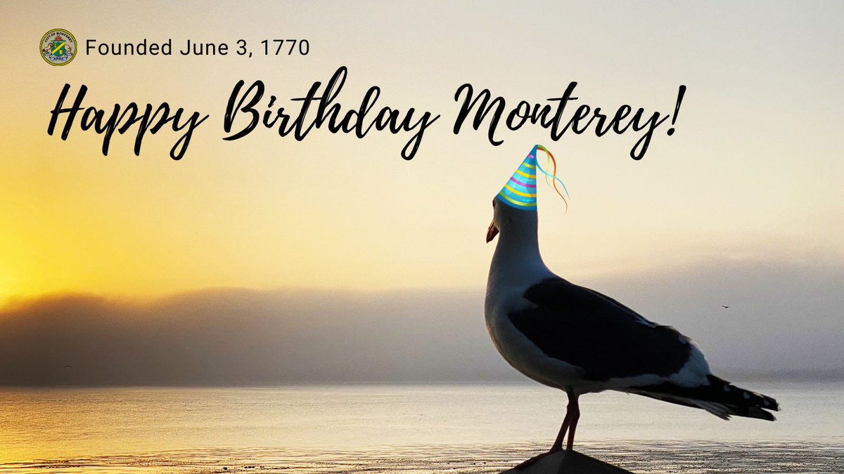 Today we say Happy Birthday, Monterey! Did you know? The Vizcaino-Serra Oak Tree is known as the place where European explorers landed on their discovery of Monterey Bay.  The location sits along the Rec Trail between Fisherman's Wharf & Cannery Row. monterey.org/city_facilitie…