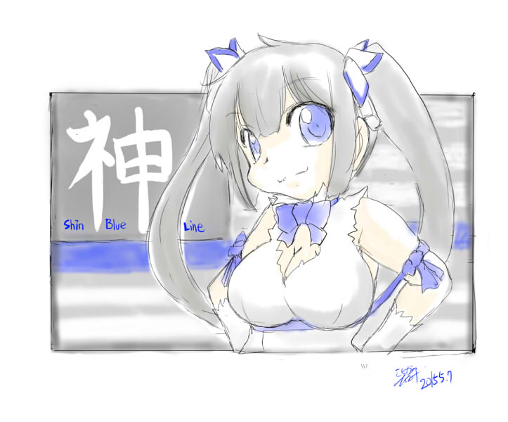 ヘスティア(ダンまち) 「これパッチにして出したかったなぁ・・・ って言うか今でも出したいw」|こしがやたつみのイラスト