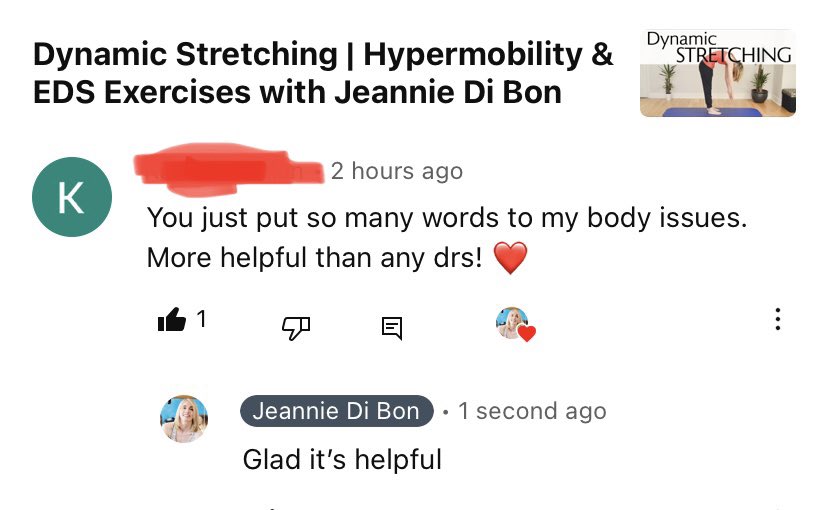 jdibon's tweet photo. So glad my hypermobility YouTube channel helps with education &amp; exercise. Over 200 videos to choose from now. https://t.co/0sOWif0DQ1