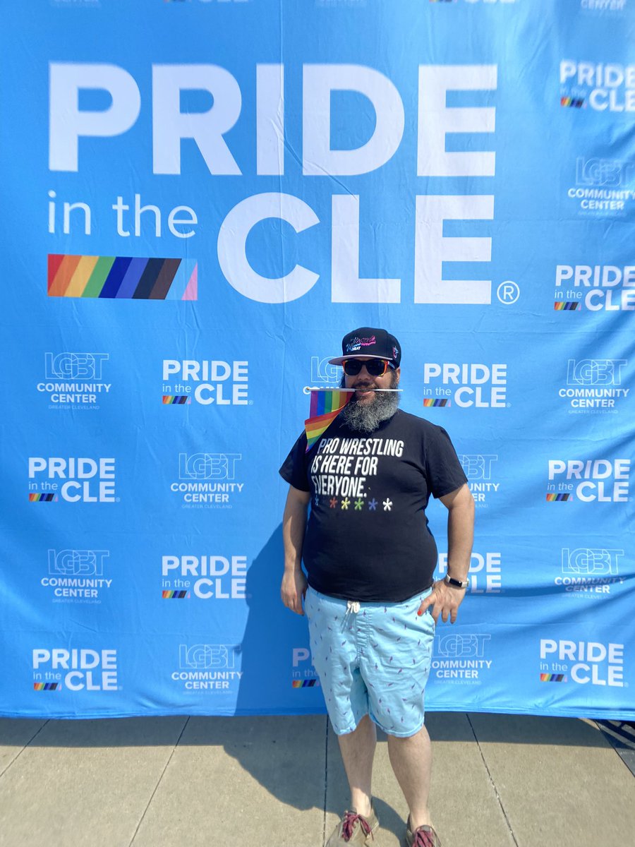 repping wrestling @DowntownCLE #Pride #Cleveland #WrestlingIsForEveryone
