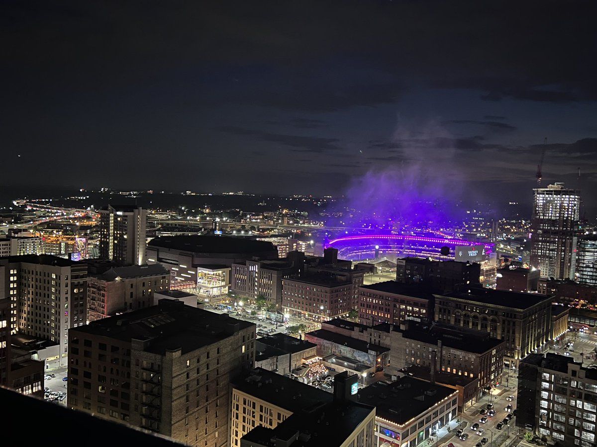 Nic_Breezy's tweet photo. View of Target Field from Prince night last night. 💜 https://t.co/45wET5wbYf