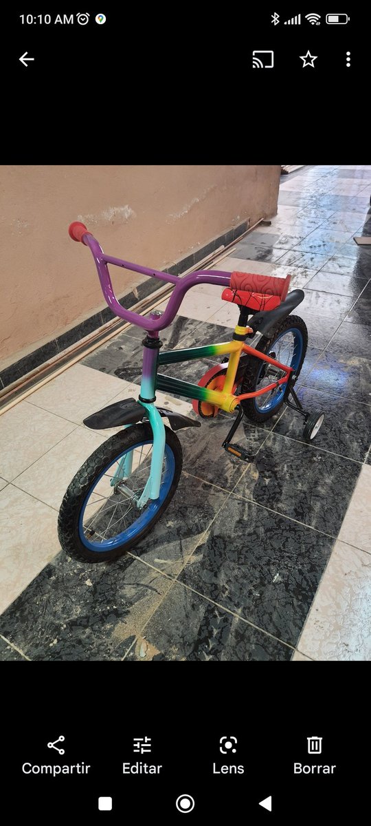 Nesign's tweet photo. A mí hijo le gusta el arcoiris y me va pedido que le pinte varias cosas con esos colores, entre ellas su bicicleta, crees q mientras la usa vaya homosexualizando a todos los niños q la ven? https://t.co/cFopaKhsNZ
