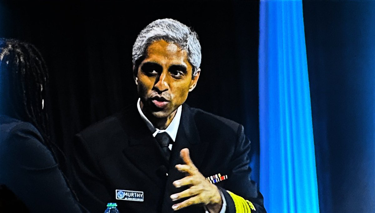 #ASCO23 <a href="/Surgeon_General/">U.S. Surgeon General</a> <a href="/vivek_murthy/">Vivek Murthy</a> says he wants his kids to know that their greatest source of power is to give &amp; receive love. Says we need to be more intentional in conveying our values of love, service, kindness, leadership with children.