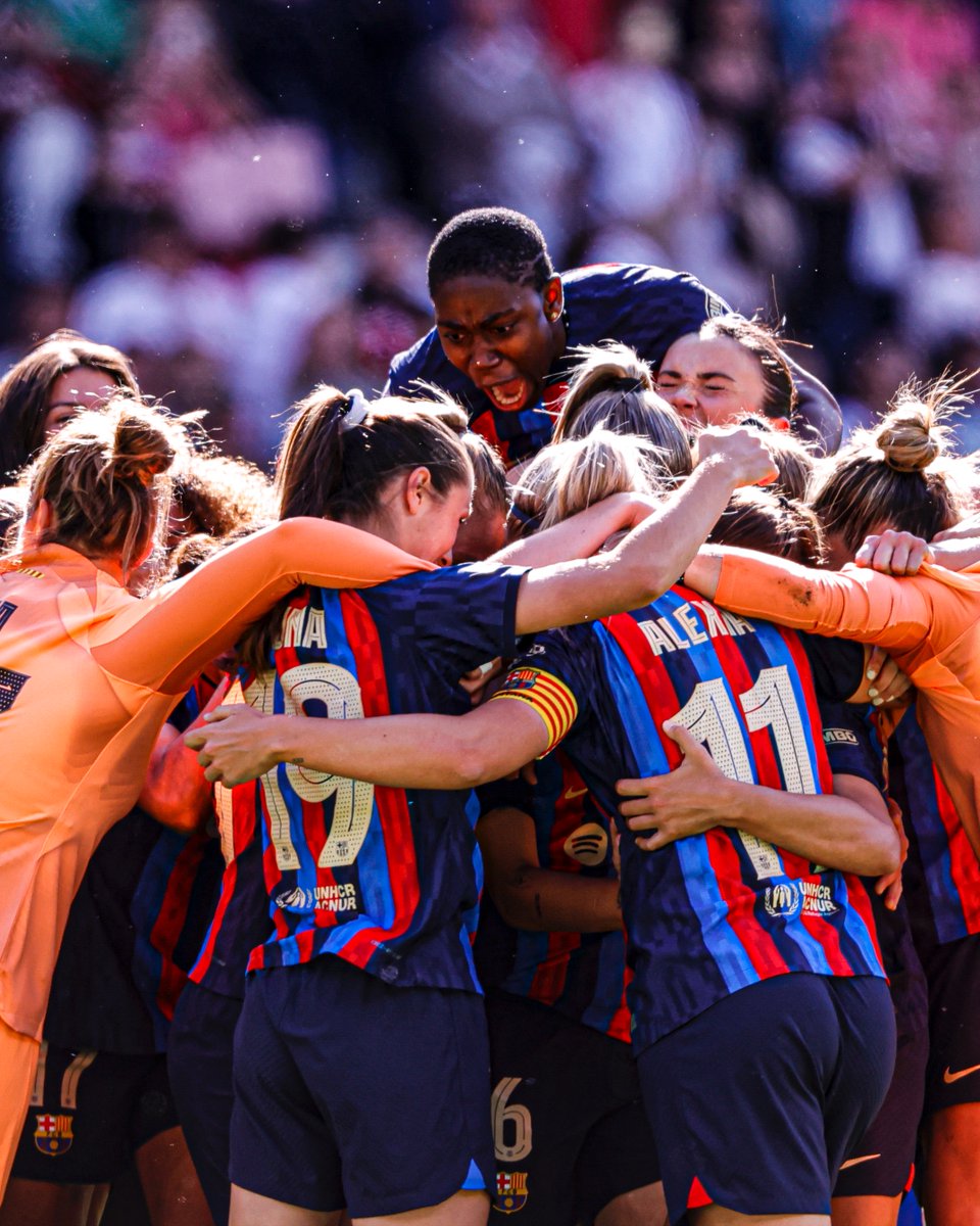 goal's tweet photo. Liga F 
Spanish Super Cup
Women's Champions League

Barcelona Femeni do the treble❤️💙 https://t.co/mOIJ9u3f8s