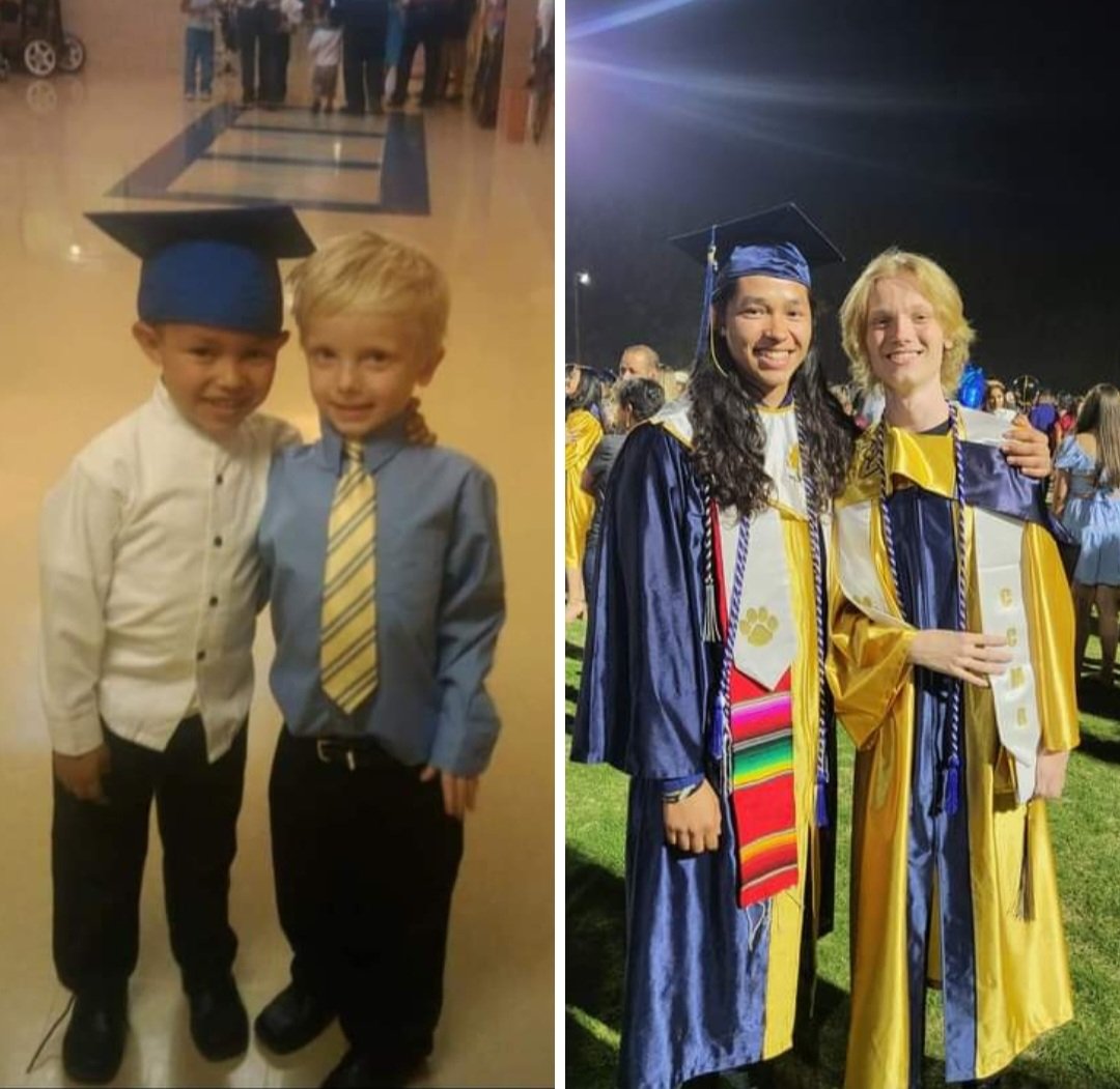 DettmanLaura's tweet photo. Best friends and birthday twins since Kindergarten.  So proud of everything they have achieved.   Thank you to All the teachers and administrators from #Fabensisd #SmallTownTough https://t.co/kQMO63GbFQ