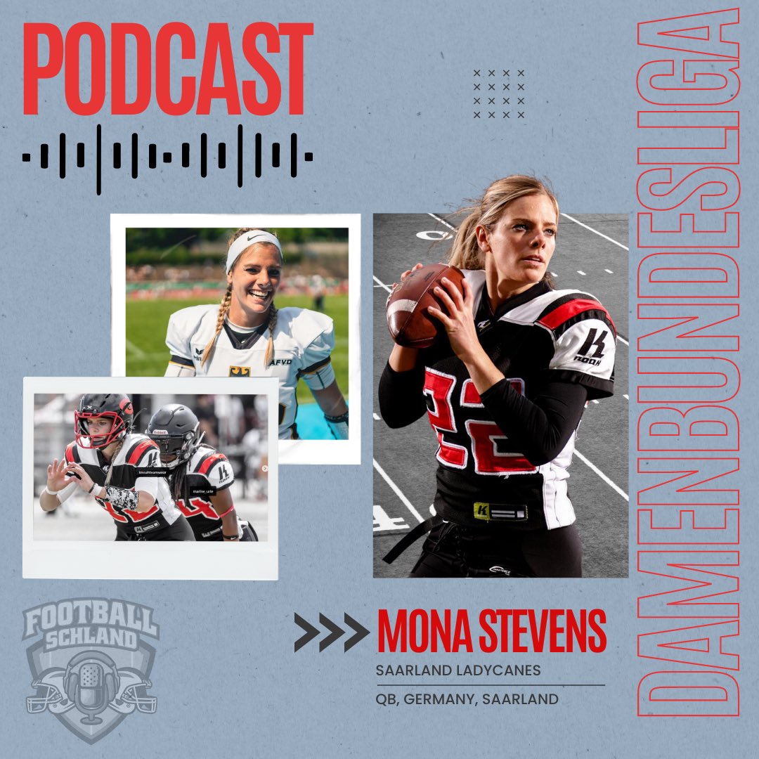 footballschland's tweet photo. Wie man den Weg auf das Spielfeld findet, eine Frauenmannschaft ins Leben ruft, Nationalspielerin & NFL-Botschafterin für Flag Football wird. Welche Rolle Mona Stevens im #RTLNFL Team übernehmen wird und wohin die Reise 2028 gehen soll:
https://t.co/dzcmyLj4KL
#avfd #football https://t.co/EKbtg0q5XG