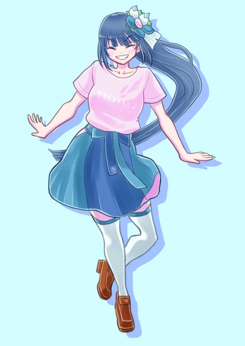 毎日投稿その41 「ねーねー!見てー!」 #葵の絵 #富士葵