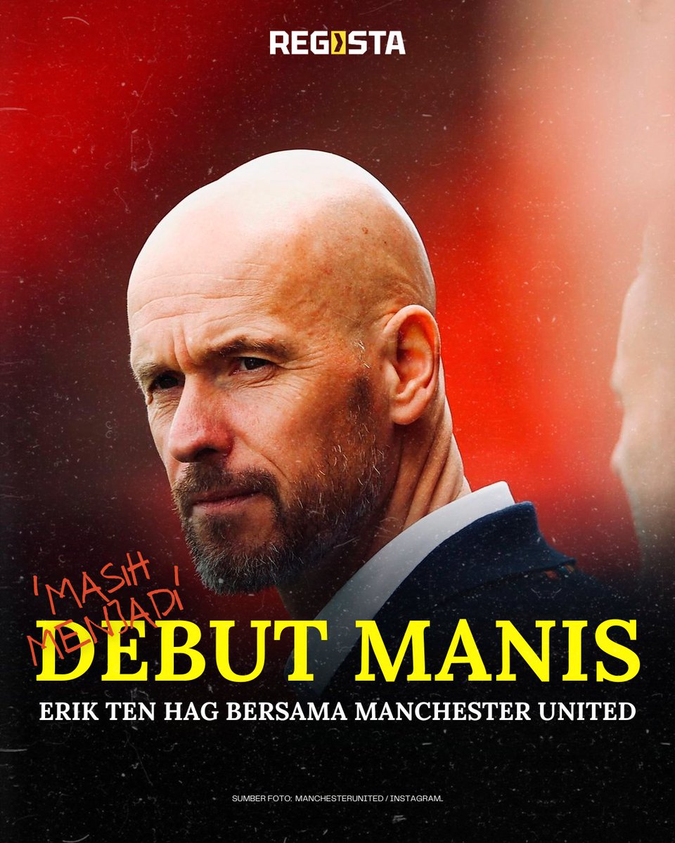 registaco's tweet photo. 'Setan Merah, bersyukur' 😬

Musim perdana Erik ten Hag bersama Manchester United: 

-Juara Carabao Cup untuk pertama kalinya, sejak tahun 2017.🏆

-Lolos ke Liga Champions. ✅️

-Runner Up FA Cup sejak musim 2017/2018. 2️⃣

Masih menjadi debut manis. https://t.co/243I6ZbbIu