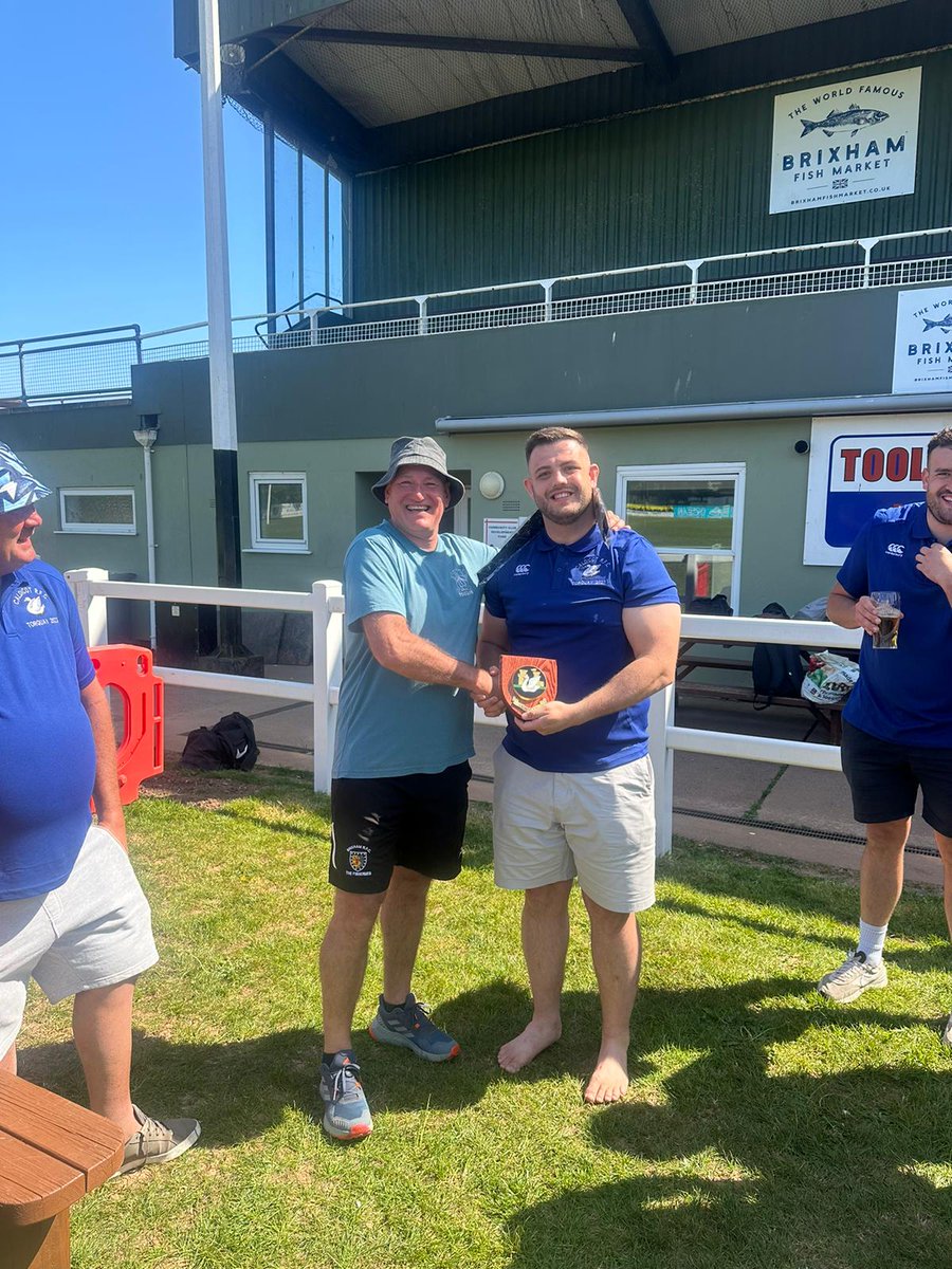 #Tourquay 

Top effort from the tour lads at the Cot who ran out 42 - 3 winners Vs Brixham RFC. Turns out Pints are performance enhancing! 

Top hospitality <a href="/BRFCofficial/">Brixham Rugby Club</a> 🍺