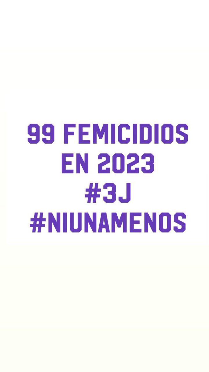 #NiUnaMenos #3J