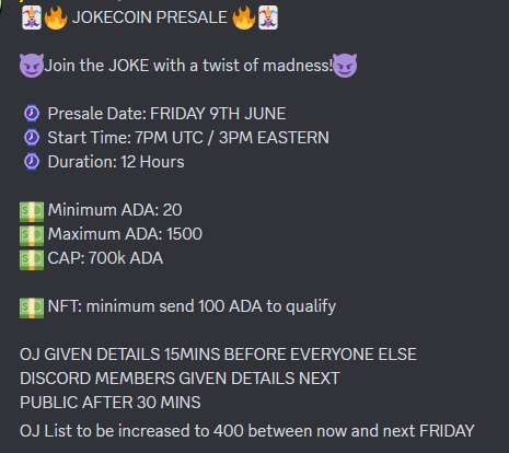 joke__coin's tweet image. JOKE PRESALE 

Let&apos;s gooo JOKEs 😎