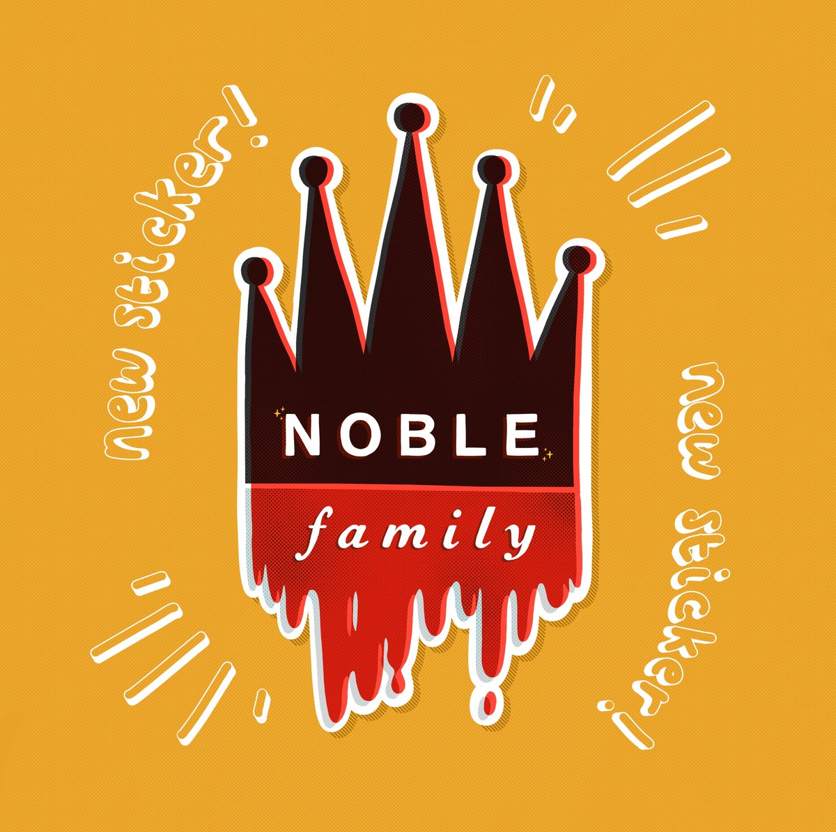 Exclusive summer sticker just dropped!!!! Join the Noble Blood patreon now for this sticker, and a brand new, exclusive sticker for every season!
