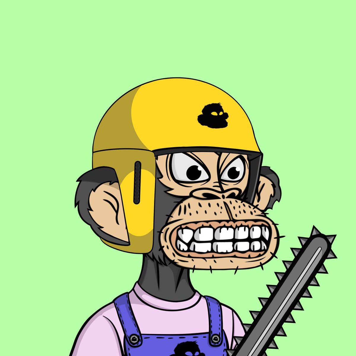 squared_ape's tweet photo. New custom #DopeApe for @ClewsyOVOXO congrats and thank you 🥳🔥 (The Tree Surgeon Dope)🤜🤛 https://t.co/HYWV0jEOgs