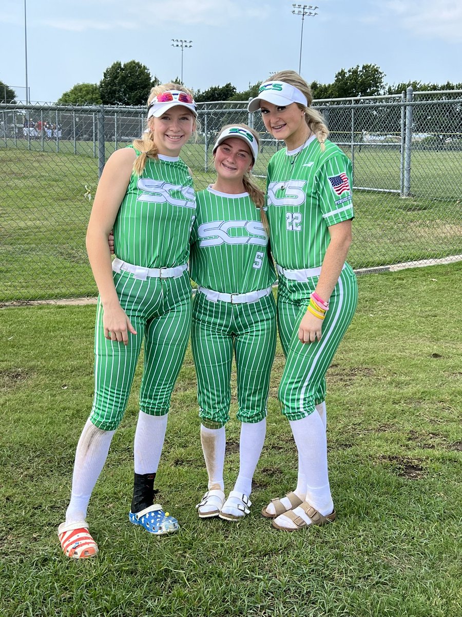 Lady Owls Softball players SR Kyndal Lay, SR Zaidyn Streeter, and JR Payton Long at their softball tournament this weekend! Keep working girls!