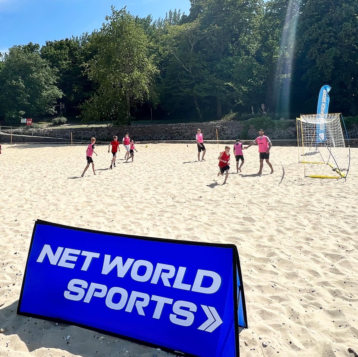 Great Community Sports Engagement Day at Appley Beach Today in Ryde - Boxing 🥊 Soccer ⚽️ Tennis 🎾 Rounders 🏓 #community #sport 

#beachsports #isleofwight 🏖️ #wightwavebeachsports