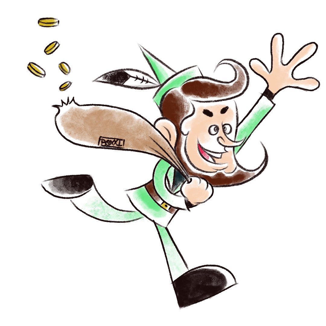 Boxxi2d's tweet photo. Toon June Day 3: Joke. I betchya can’t guess the joke ;) #ToonJune2023 #Procreate #cartoon #robinhood #markerart #cartoonistsontwitter https://t.co/jKR9S3Qlnf