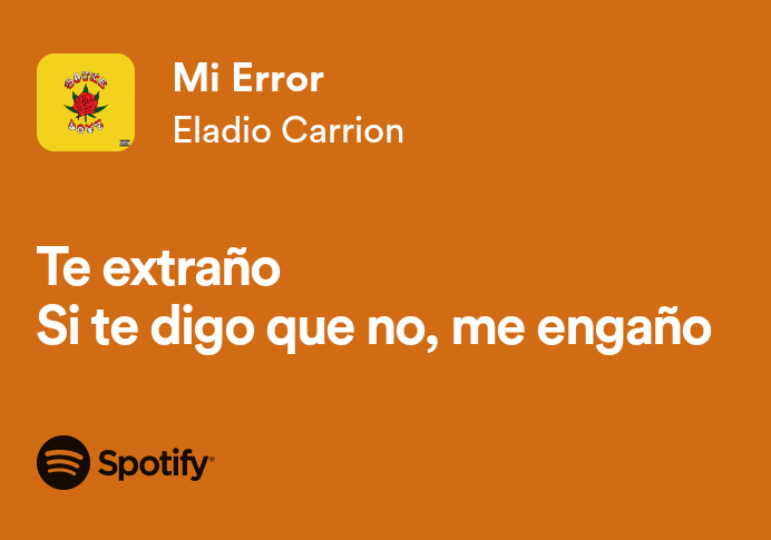 Mí Error ~ Eladio Carrion