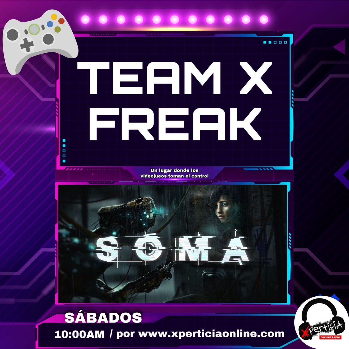 XperticiaOnline's tweet photo. 🔵TODOS los SÁBADOS 10:00am (Hora Bolivia) escucha: "#TEAMXFREAK!🙌🎮". Todo sobre el mundo gaming. Con: Fabricio Sandi. Solo en: https://t.co/Avki9elO8R
#XperticiaOnlineRadio
#VideoJuegos #MundoGaming #Gamers https://t.co/KOx6tzGfSD