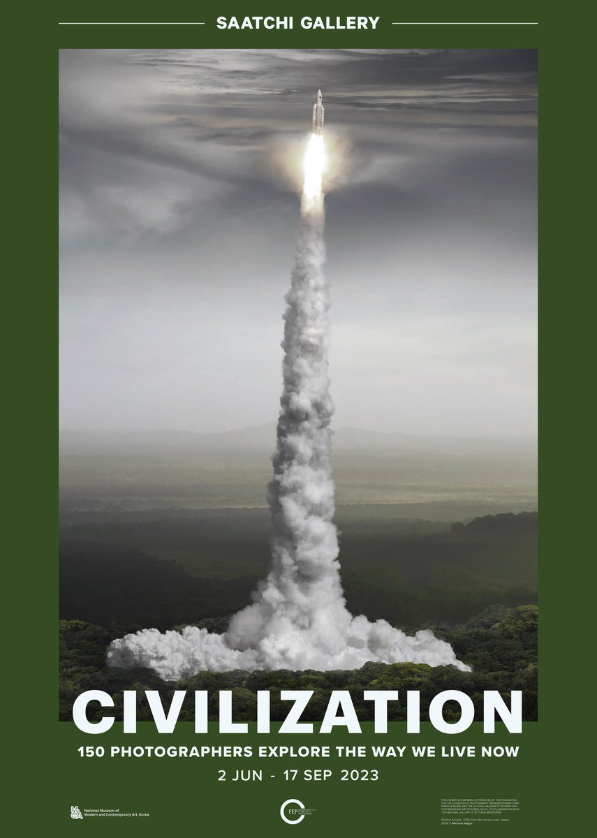 studio_najjar's tweet photo. SAATCHI Gallery London presents the exhibition "CIVILIZATION". An international  photography exhibition of monumental scale. My artwork “orbital ascent“ was selected as the key visual for the exhibition.

#studiomichaelnajjar #saatchigallery #civilization #outerspace https://t.co/j578JAHRbW