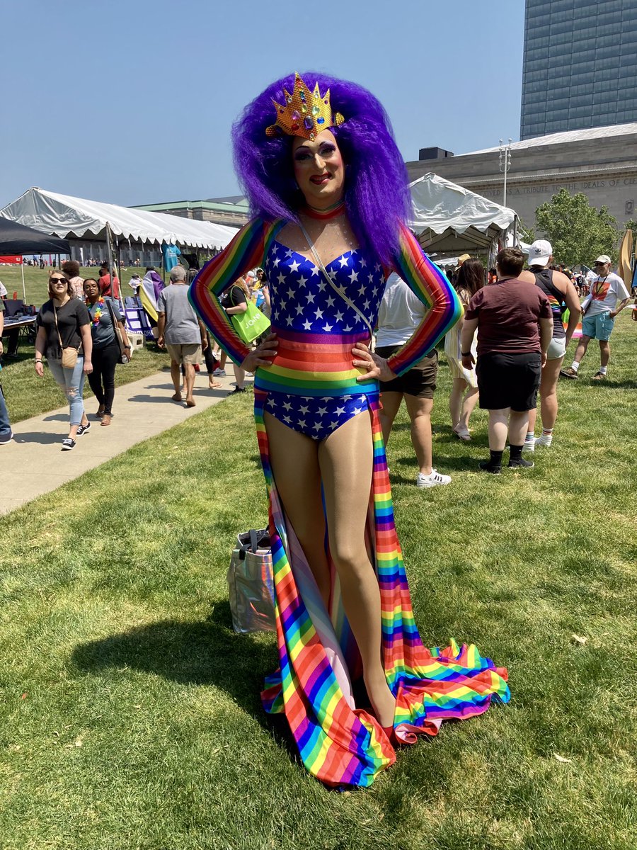 SkrticX's tweet photo. Cleveland Pride People. Veranda LβNi, Emery Cushwa, Alison Bomgardner and Eden Osborne, and Mike Dukles. #clepride #HappyPride2023 https://t.co/UaOF573kkl