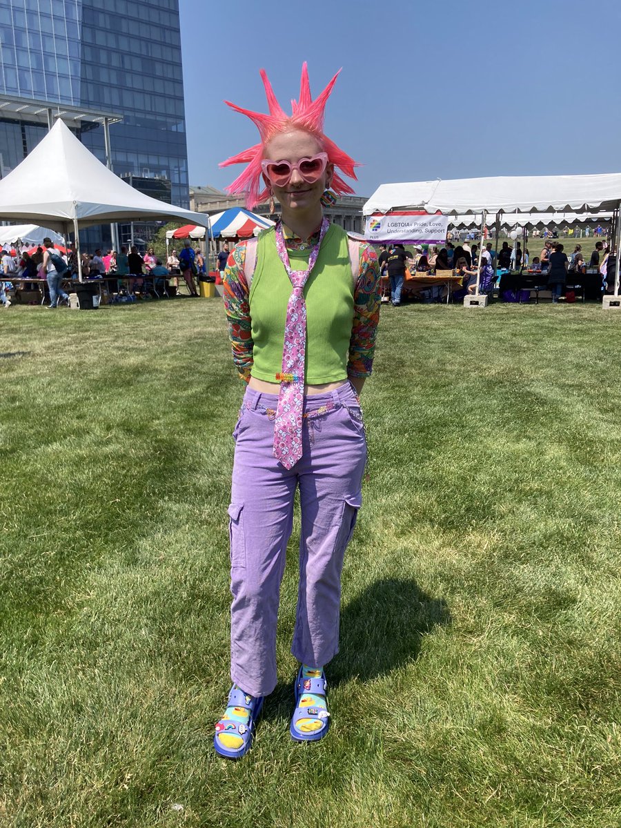 SkrticX's tweet photo. Cleveland Pride People. Veranda LβNi, Emery Cushwa, Alison Bomgardner and Eden Osborne, and Mike Dukles. #clepride #HappyPride2023 https://t.co/UaOF573kkl