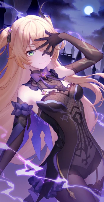 幽夜浄土へようこそ  フィッシュルの誕生日にアップしようと思ってたんですけど、ちょっと忙しくて遅れちゃって #GenshinImapct #原神 #フィッシュル #Fischl