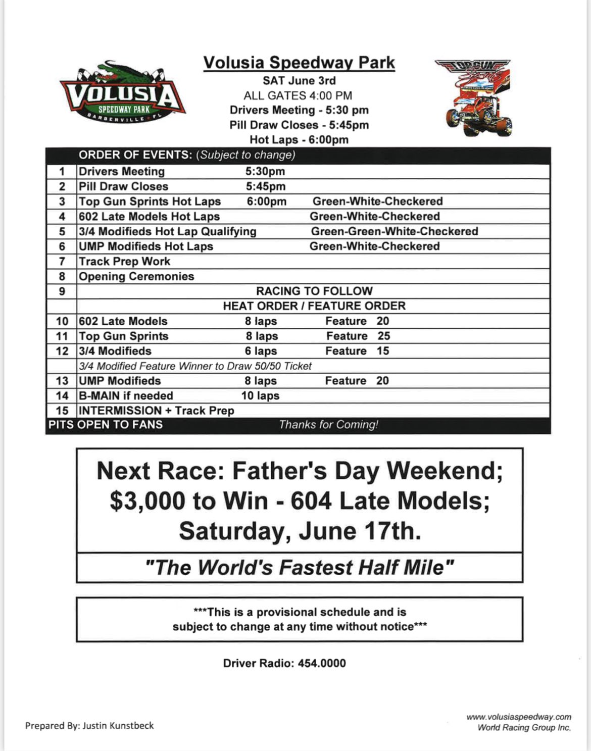 Volusia Speedway Park on Twitter "𝘽𝙍𝙄𝙉𝙂𝙄𝙉' 𝘽𝘼𝘾𝙆 𝙏𝙃𝙀 𝙎𝙐𝙉𝙎𝙃𝙄𝙉𝙀 ☀️ If you