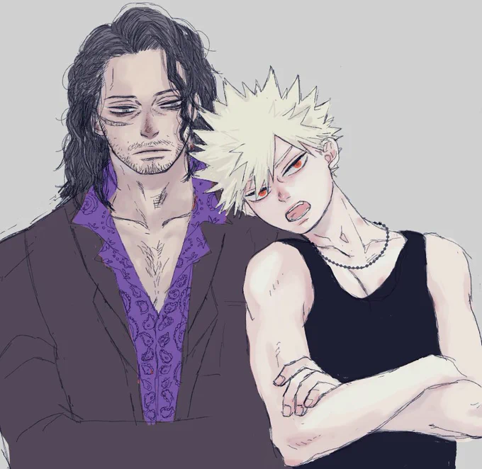 相爆。 軽い気持ちでTUM澤?UOWO澤?先生描こうとしたらまっったく先生にならんくてすったもんだでわからんちんでした。難しすぎる。かっちゃんは添えたかったので描きました前もこんなの描いていた気がしますね。