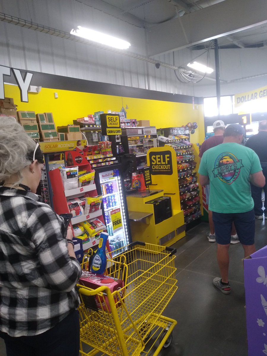Those self checkouts sure speed things up...or they might if they were ever open. <a href="/dollargeneral/">Dollar General</a>