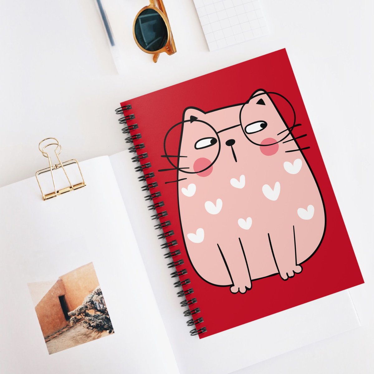 ABS2SHOP's tweet photo. Cute Pink Kitty Cat Glasses Notebook, Anime Heart Cartoon Diary, Well Being Tracker, Self Love Care Notebook, Daily Affirmations https://t.co/MZNwneBwI7 #journalnotebook #positiveaffirmation #diary #personalgrowth #takenotes #study #cat #kitty #catnotebook https://t.co/5nWpimLEkv