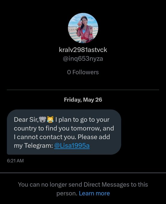 Well damn it.  I missed my opportunity to meet her! 😂😂😂 #Spam #Bot https://t.co/hLuJOQfiW9<a href="/tag/spam"class="tags"><span>#spam</span></a><a href="/tag/bot"class="tags"><span>#bot</span></a>