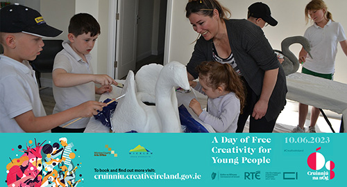 Prep for ART to go in our garden for Cruinniu na nOg. The fancy dress competition will take place during June 10 Cruinniu na nOg,@artsoffice@artscouncil_ie