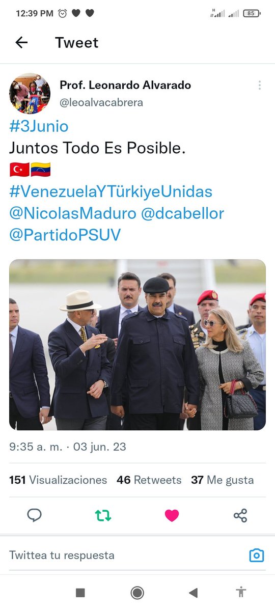 @leoalvacabrera @NicolasMaduro @dcabellor @PartidoPSUV #VenezuelaYTurkiyeUnidos @99Punto5 @1120sharon1 @alfredocaldera @AraguaEducMarin @barbafide @BarbyTwitera70 @DORLYS1514