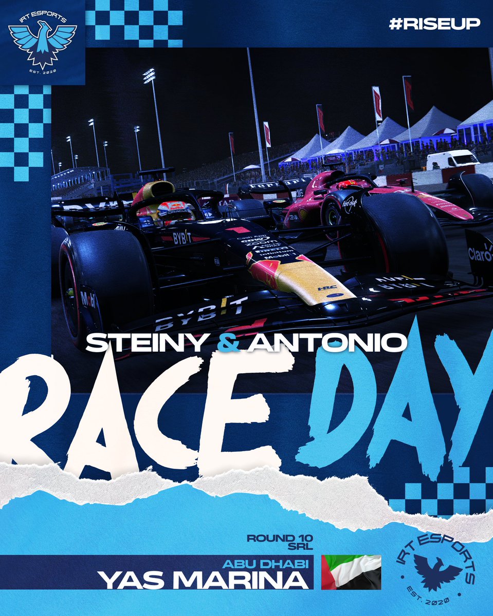 🏁Race Day🏁

it is race day for the last round of the SRL championship. Steiny and Antonio will give their all to defend P5 in the standings!🤩

#TeamIRT
#RiseUP