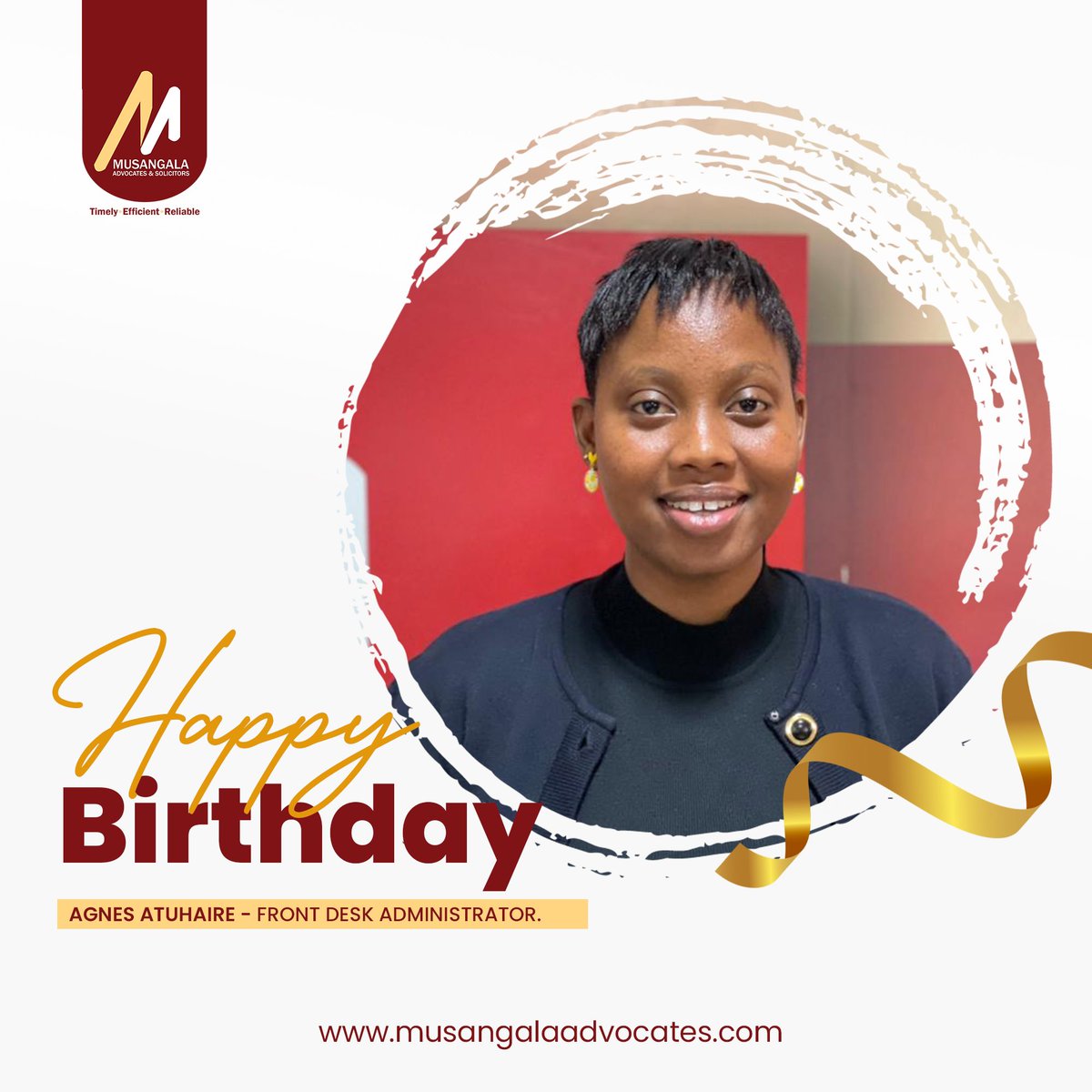 Accounts Guru; Ms. Agnes Atuhaire 

Happy birthday good people, Many blessings 🥳.