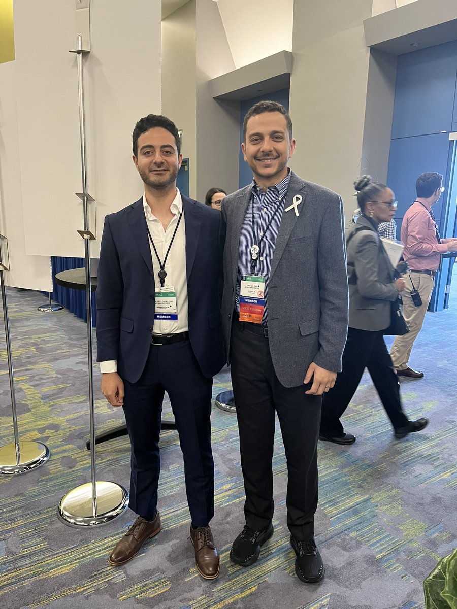 Best part about #ASCO23 is connecting with med school friends! #LCSM #OncTwitter @UJ_MED @AlbertYunes @enaddawod