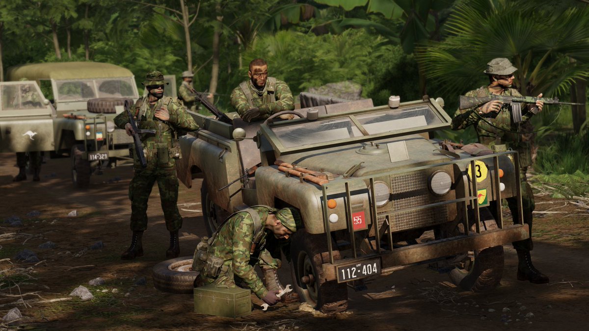 Introducing the “Dirt Ranger”. 

These versatile vehicles were field-modified for roles including transport and ambulances, as well as armed versions with dual M60's or the M40A1 recoilless rifle.

Stay tuned for daily sneak peeks of the S.O.G. Prairie Fire 1.3 update!